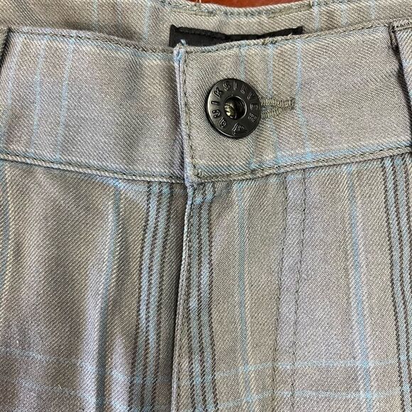 Quiksilver Gray & Blue Windowpane Bermuda Shorts sz 33 NWT - Picture 3 of 6